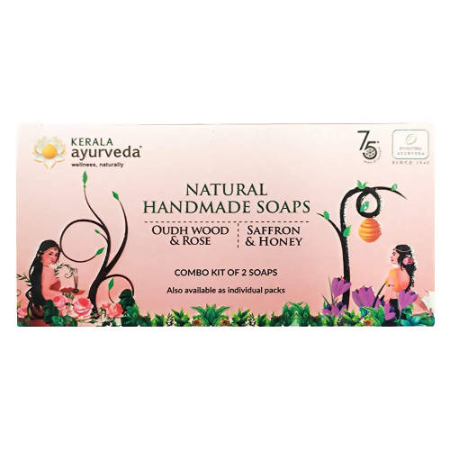 Kerala Ayurveda Natural Handmade Combo Kit of 2 Soaps Discount