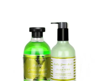 Glamveda Green Apple Refreshing Body Wash & Lotion Combo Pack on Sale