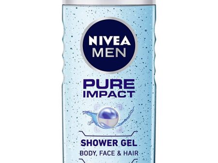 Nivea Men Pure Impact Shower Gel For Body, Face & Hair Online now