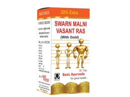 Basic Ayurveda Swarn Malni Vasant Ras (With Gold) Tablets Fashion