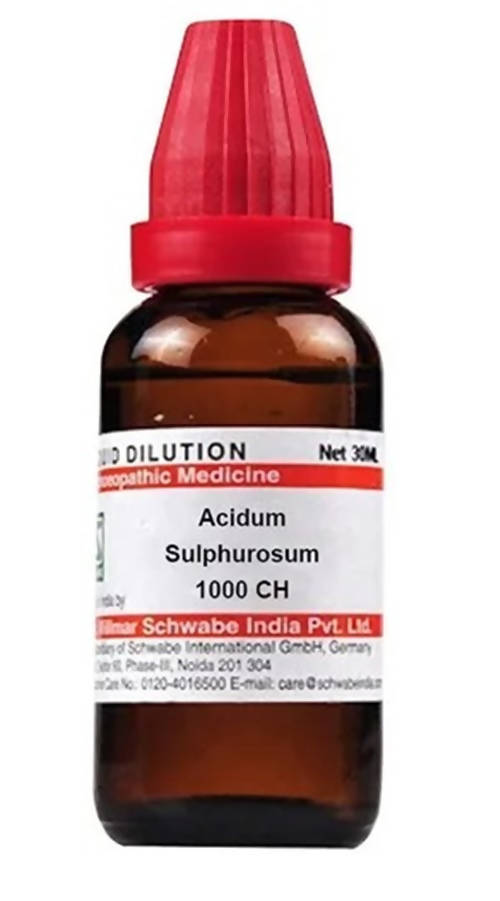 Dr. Willmar Schwabe India Acidum Sulphurosum Dilution Hot on Sale