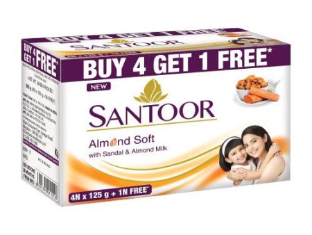 Santoor Almond Soft With Sandal & Almond Milk Soap Sale