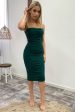 Zena Midi Dress - Emerald Discount