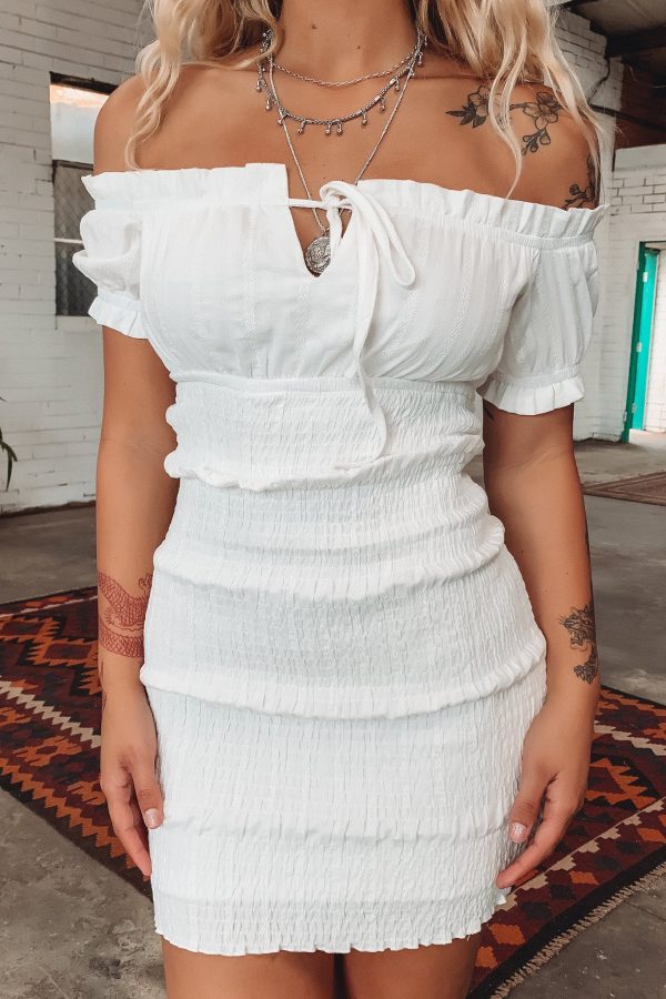 Dex Dress - White For Cheap